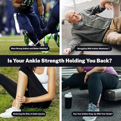 Balance Board Set for Foot & Ankle Strength – Cork Slack Board and Ankle Strengthener with Round & Pointed Bars, Progressive Balance Training System for Rehab, Fall Prevention & Athletic Performance