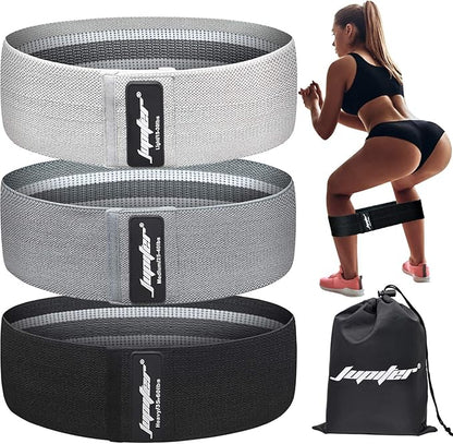 Resistance Bands for Legs and Butt, Exercise Bands Booty Bands Hip Bands Wide Workout Bands Sports for Squat Glute Hip Training (Set of 3)
