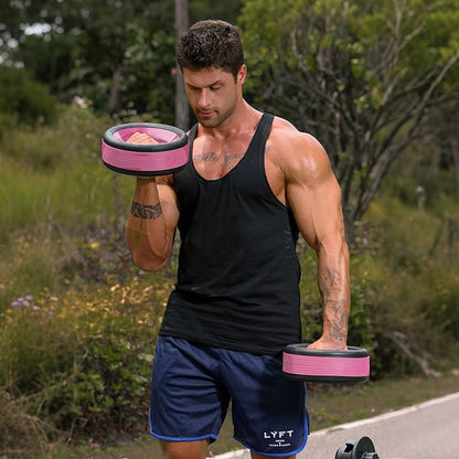 Dumbbell Weight Plates –Dual Purpose Ergonomic Fitness Equipment, Multifunctional Design for Strength Training, Full Body Workouts and Home Gym