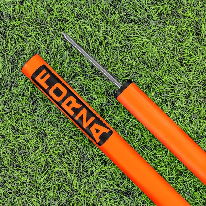FORZA Slalom Agility Poles | Improve Endurance, Speed & Footwork | Color, Size & Rubber Base Options Available [8 Pack]