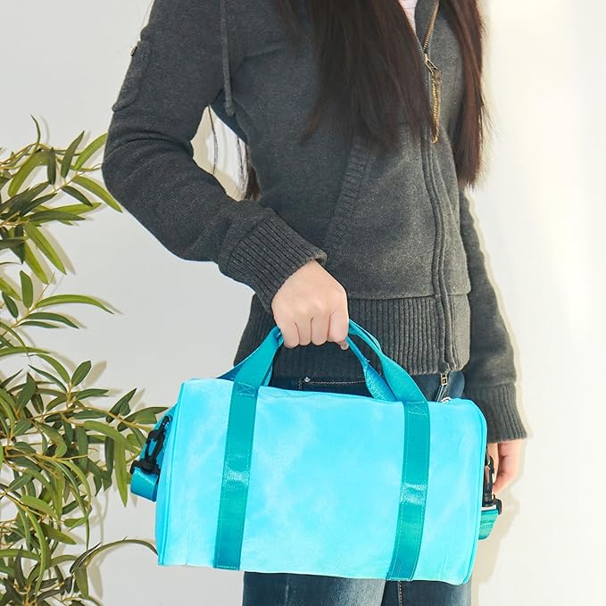 Small Gym Bag for Women Lightweight Mini Sport Bag Gym Tote Bag Duffle Pack for Workout Yoga Swimming Dance(SkyBlue)