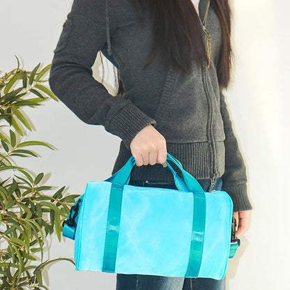 Small Gym Bag for Women Lightweight Mini Sport Bag Gym Tote Bag Duffle Pack for Workout Yoga Swimming Dance(SkyBlue)