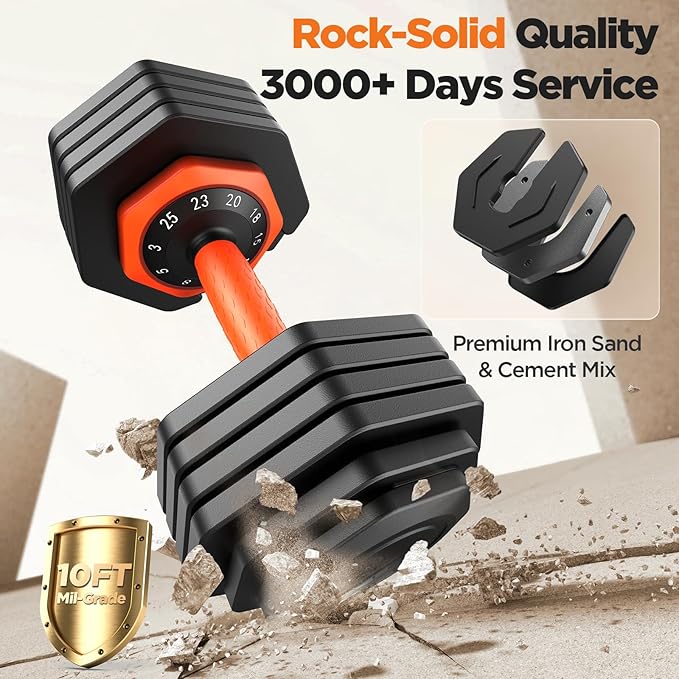 2026 Updated Adjustable Dumbbell Set of 2, 110lbs/50lbs Weights Dumbbell Set with Storage Box, 25lbs/55lbs Adjustable Weights with Anti-slip Silicone Grip, Weight Set For Home Gym Suit both Men and Women