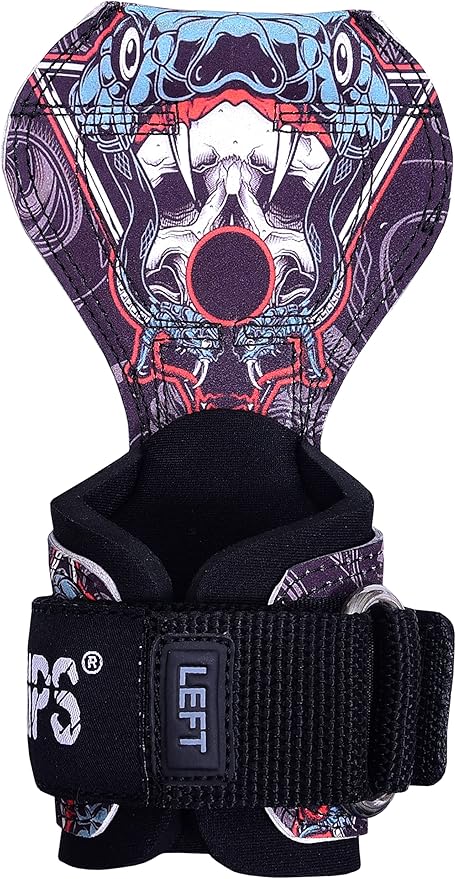 Cobra Grips PRO Weight Lifting Gloves Heavy Duty Straps Alternative with Power Lifting Hooks Padded Wrist Support for Deadlifts & Bodybuilding