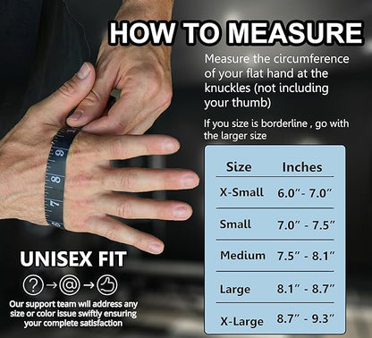 FITNESS FORCE Breathable Workout Gloves for Men and Women, Padded Weight Lifting Gloves with Full Palm Protection for Grip, Exercise, Cycling, Gym, Fitness Training