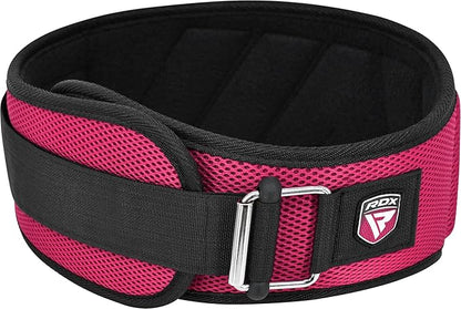 RDX Weight Lifting Belt, Curved Padded Back Lumbar Support, Fitness, Core Exercise Workout Bodybuilding Powerlifting Deadlifts Squats, Ladies Gents Men Women Home Gym Equipment