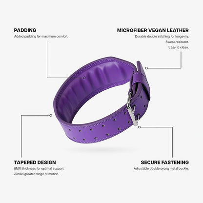 UPPPER Weight Lifting Belt - Double Prong 4” to 2.5” Tapered Premium Lifting Belt for Men and Women - Ultimate Back Support For Weightlifting and Powerlifting | Premium Fitness Gear
