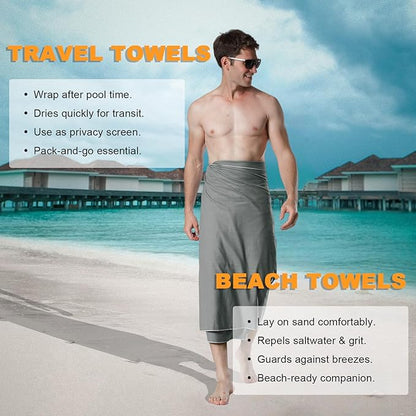 Your Choice Quick Dry Towel - Super Absorbent Microfiber for Gym, Travel, Camping | Ultra Compact & Lightweight
