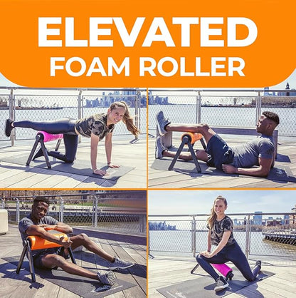 activelife - HighRoller, Ergonomic and Elevated Foam Roller, Muscle Roller For Physical Therapy and Exercise, Deep Tissue Muscle Massage, Leg Massager and Foam Roller for Back
