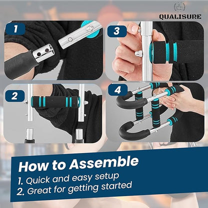 Ultimate Twister Arm Trainer for Men & Women, 3-Level Portable Chest and arm Trainer (40–110 lbs), 27° Ergonomic Arm Workout Equipment, Adjustable Chest Machine Home Gym & Travel Fitness Tool