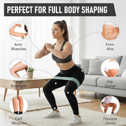 Poler Fit Kit: Fabric Resistance Bands Kit with 3 Levels (Light, Medium, Heavy) + 9″ Pilates Ball for Home Workouts – Exercise Bands Set for Strength Training, Pilates, Yoga, Glutes, Legs & Full Body