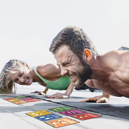 Stack 52 Bodyweight Exercise Cards: Workout Playing Card Game. Designed by a Military Fitness Expert. Video Instructions Included. No Equipment Needed. Burn Fat Build Muscle.