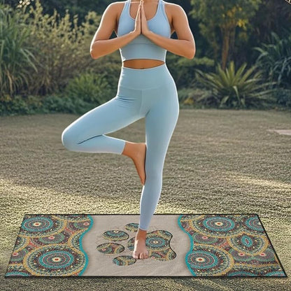 Bulopur Removable Car Sweat Towel Front Seat Cover Boho Dog Paw Bucket Car Towel Seat Cover for Post Gym Workout Running Swimming Each and Hiking
