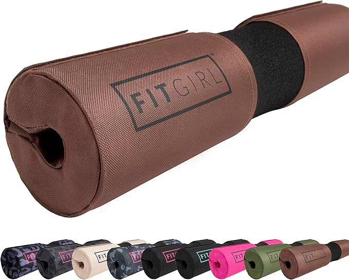 FITGIRL - Squat Pad and Hip Thrust Pad for Leg Day, Barbell Pad Stays in Place Secure, Thick Cushion for Comfortable Squats Lunges Glute Bridges, Olympic Bar and Smith Machine