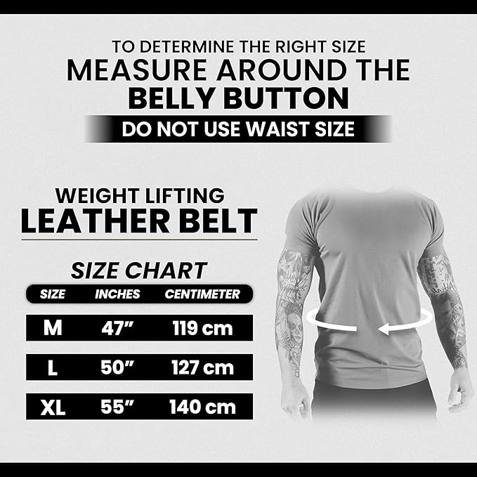 Spartan Weight Lifting Belt (5mm Thick) - Genuine Leather Lifting Belt Gym for Men & Women - Functional Workout Belt - Gym Belt for Weightlifting, Powerlifting, Squat & Deadlift - Adjustable Weightlifting Belt