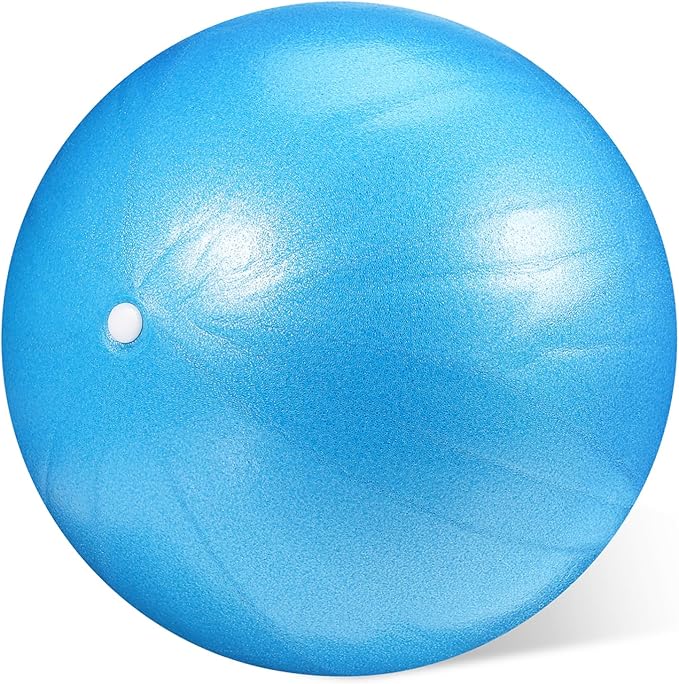 Mini PVC Yoga Ball Blue 1 Piece Anti-Burst Stability Trainer for Core Workout and Home Fitness Equipment