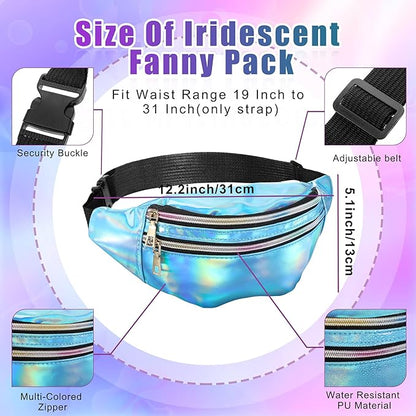 SATINIOR 80s Women Workout Outfit Neon Leg Warmer Headband Wristbands Fanny Pack Set 80s Accessories for Yoga Running