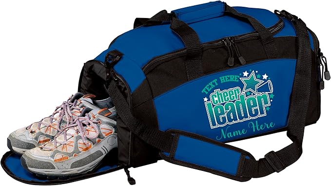 Personalized Cheerleading Duffel Bag with Custom Name – Cheer Team Gym Bag for Girls, Competition Travel Bag, Custom Team Colors & Year