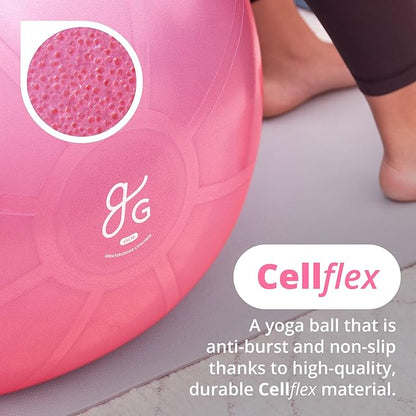 Greater Goods Yoga Ball Anti-Burst Exercise Ball for Pilates, Stability, Pregnancy & Workouts, Includes Pump, in Multiple Sizes and Colors
