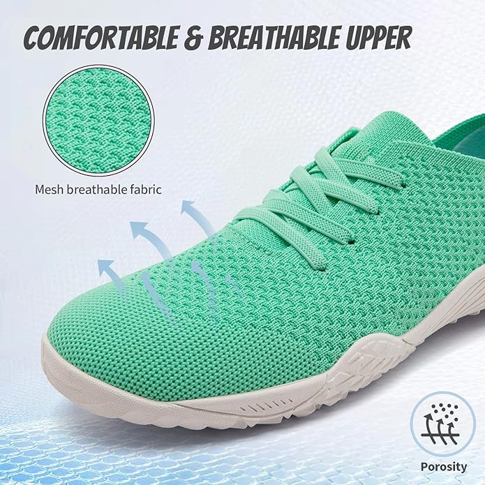WCIDFY Barefoot Shoes Women Zero Drop Gym Walking Shoes Non Slip Minimalist Tennis Lightweight Breathable Yoga Sneakers
