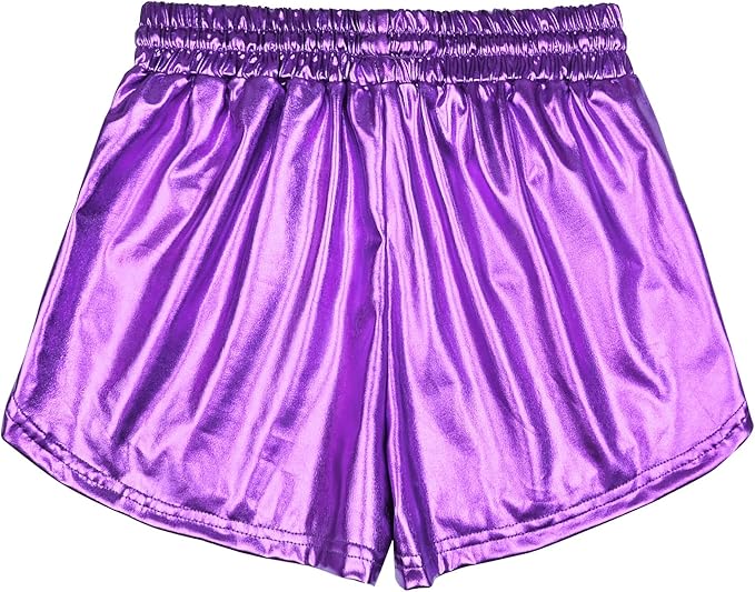 Perfashion Women's Metallic Shorts Summer Sparkly Hot Outfit Shiny Short Pants