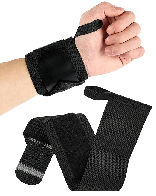 Gym Wrist Wraps, 2-Pack Wrist Support Wraps, Enhanced Wrist Straps, Weight Lifting Wrist Bandages for Fitness Bodybuilding Training