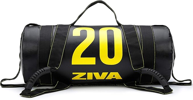 ZIVA Power Sandbag – Pre-Weighted Training Bag with Multiple Handles for Full-Body Strength & Conditioning – Heavy-Duty, No-Fill Needed (10–50 lb)