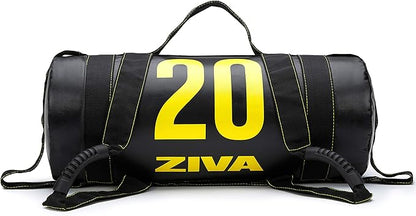 ZIVA Power Sandbag – Pre-Weighted Training Bag with Multiple Handles for Full-Body Strength & Conditioning – Heavy-Duty, No-Fill Needed (10–50 lb)