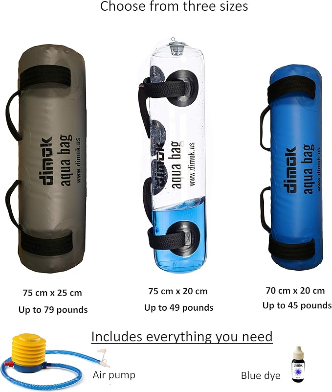 Workout Sand Bag Water Aqua Bag Training Weight Bag Military Sandbag for Fitness 45-80 LBS - Full Body Heavy Equipment
