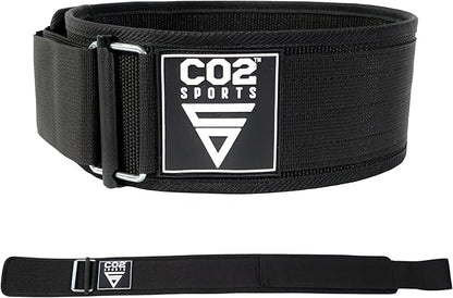 Self-Locking Weight Lifting Belt for Men & Women – Premium Nylon Weightlifting Belt for Deadlift, Squat, Cross Training & Gym Workout – Adjustable Fitness Back Support Gym Belt