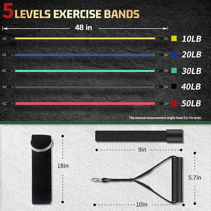 VEICK Resistance Bands, Exercise Bands, Workout Bands, Resistance Bands for Working Out with Handles for Men and Women, Exercising Bands for Fitness Weights Work Out at Home