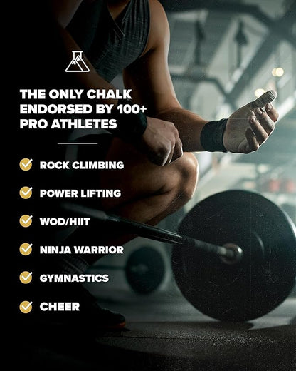 Friction Labs Premium Loose Climbing Chalk - High-Performance Hand Chalk with Superior Grip for Bouldering, Climbing, Weightlifting & More - Long Lasting & Skin Friendly Powdered Chalk