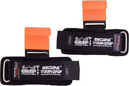 Weight Lifting Rod Hooks Heavy Duty Wrist Wraps Power Weight Lifting Training Gym Grips Straps Set of 2