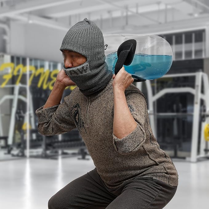 Filled Hydro Core Training Bag, Water Weight Aqua Bag, Exercise Sandbag Alternative Power Water Weight Bag with Extra Handle and Clear Marks Water Filling for Gyms, Homes, Sports Halls