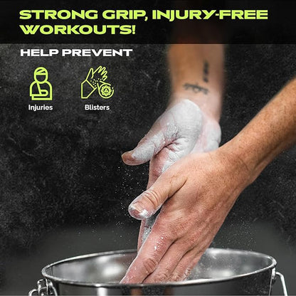 Rage Fitness Gym Chalk | Magnesium Carbonate Athletic Chalk for Excellent Grip - Gym Workout Grip Chalk for Weightlifting & Gymnastics.