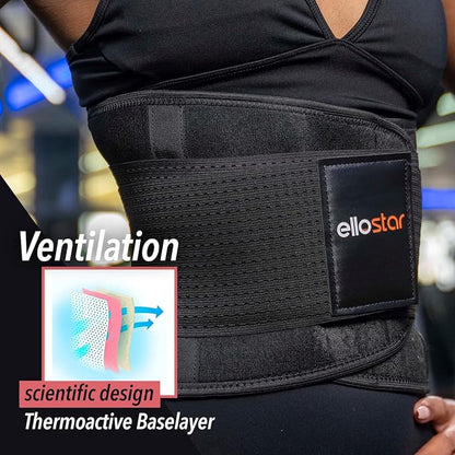 ellostar Women's Waist Trainer: Sweat Band for Belly Fat, Tummy Control, Back Support, Workout Shapewear, Weight Loss Aid
