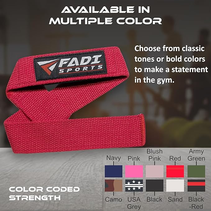 Lifting Wrist Straps for Weightlifting, Bodybuilding, Powerlifting & Deadlifts – 24 Inch Cotton Straps with Padded Neoprene for Strength Training & Grip Support