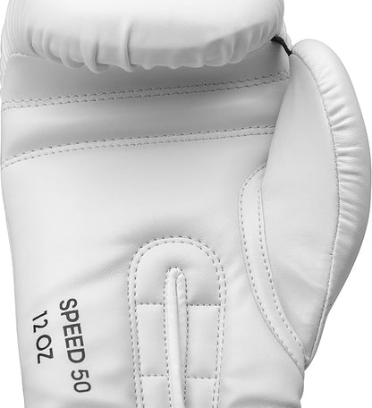 adidas Speed 50 Gel Boxing Gloves - Adult Boxing Gloves for Men & Women - Heavy Bag Gloves, Kickboxing Gloves for Women, MMA Sparring Gloves, Punching Bag Gloves for Men