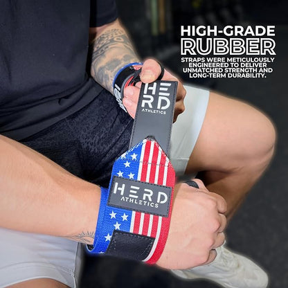 Weightlifting Wrist Wraps – 12" & 18" Adjustable Support with Thumb Loop – Medium Stiffness for Powerlifting, Olympic Lifting, Functional Fitness, Bodybuilding