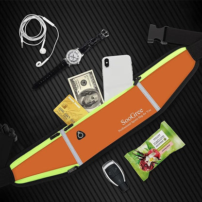 Fanny Packs, Running Belt Pack, Waist Pack Bag for Men and Women, Lightweight Runners Water Bottle Belt Bag, Phone Holder Money Belt for Traveling Hiking Cycling Walking