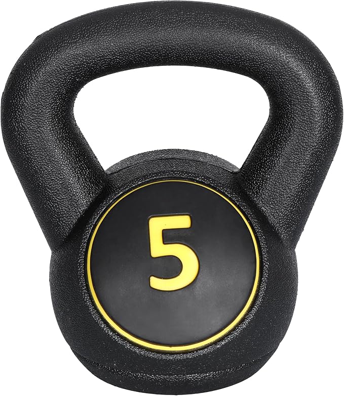 JungleA Kettlebell Sets 3/4 Piece for Women Men, Home Gym Exercise Kettle bell, Fitness Strength Training Kettlebells, 5/10/15/20 lbs Full Body Workout Kettle bells, Compound Movements Equipment Kit