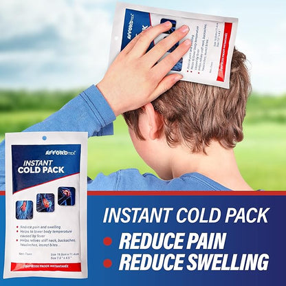 Instant Cold Pack -36 Count Disposable Large 7.5 x 4.5 Inches Ice Packs