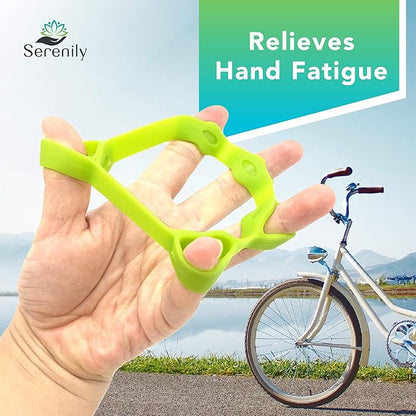 Serenily Hand Grip Strengthener Forearm Strengthener for Hand Workout Grip Strength Trainer Hand Gripper Strengthener Finger Stretcher Hand Strengthening Devices - 6 Pack Hand Exercisers for Strength