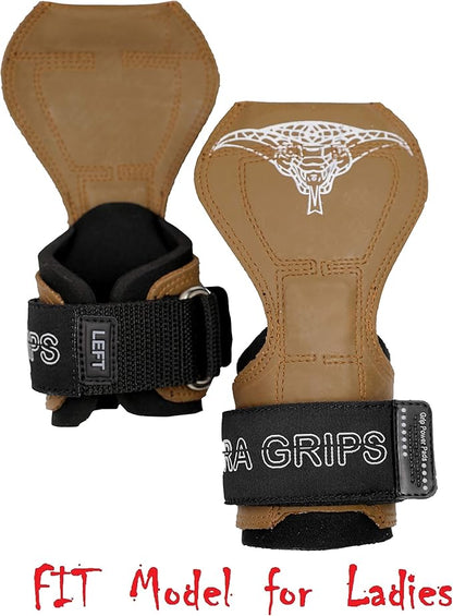 Cobra Grips PRO Weight Lifting Gloves Heavy Duty Straps Alternative with Power Lifting Hooks Padded Wrist Support for Deadlifts & Bodybuilding
