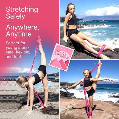 Premium Stretch Bands for Dancers – Improve Stretching & Flexibility with Ballet Stretching Band, Perfect Dance Equipment for Splits & Strength – Ideal Gifts for Dancers & Ballet Training