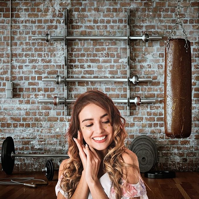 Gym Backdrop Fitness Room Indoor Sports Photography Background Workout Room with Different Weight Lifting Equipment Backdrops Muscle Training Exercise Sandbag Photo Studio Props Vinyl 20x10ft