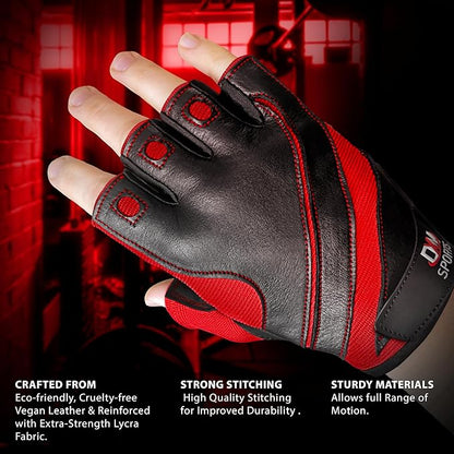 DXM SPORTS Workout Gloves for Men, Gym Weight Lifting Gloves with Wrist Support - Breathable, Anti-Slip Gloves for Exercise, Fitness, Cycling, Training, Outdoor Sports