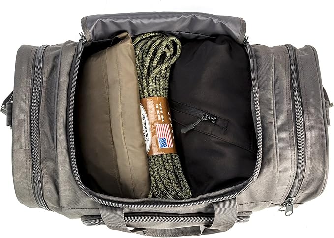 Gym Duffel Bag for Men Sports Duffel Bag with Shoe Compartment (GRAY-Model A)