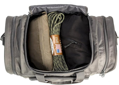 Gym Duffel Bag for Men Sports Duffel Bag with Shoe Compartment (GRAY-Model A)