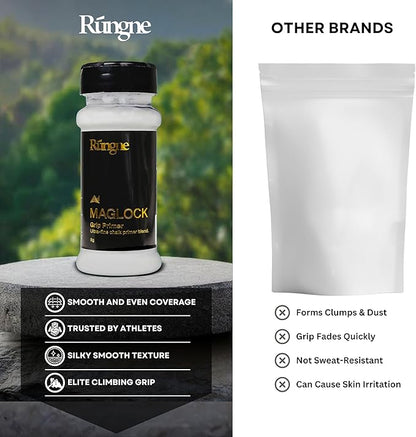 RUNGNE Chalk - Premium Sports Chalk for Rock Climbing, Bouldering, and Weightlifting - High-Performance Chalk for Superior Grip